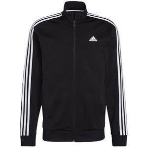 adidas Essentials Warm-Up 3-Stripes Track Top, Heren, Black/White, L Tall