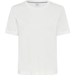 Style Cira effen T-shirt in een interlock-product, 98 offwhite, 36