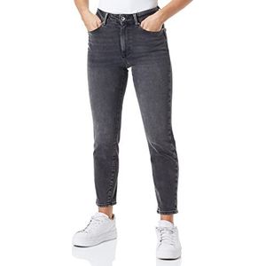 Only ONLEMILY Noos Jeans met rechte pijpen, stretch, enkellengte, jeans met hoge taille, Donkergrijs denim, 28W x 30L