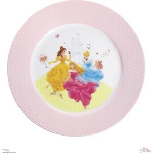 WMF Disney Princess kinderservies kinderbord 19 cm, porselein, vaatwasmachinebestendig, kleur- en levensmiddelveilig