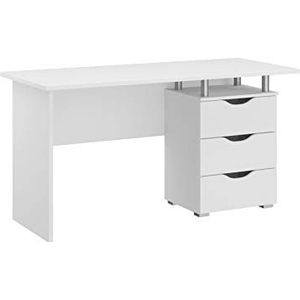 Rauch Möbel Alvara bureau in wit inclusief 2 schuifladen, bureau met opbergruimte BxHxD 140 x 75 x 66 cm