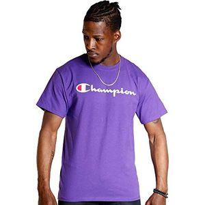 Champion Grafisch gebreid T-shirt voor heren, Paars (, L