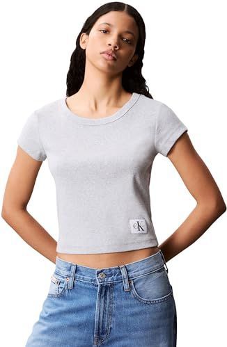 Shirt - Ronde Hals - Jersey - Logoprint - Kwartmouw