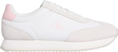 Calvin Klein - RUNNER LACEUP MG NYLON MIX - Sneakers - Wit/Rosé