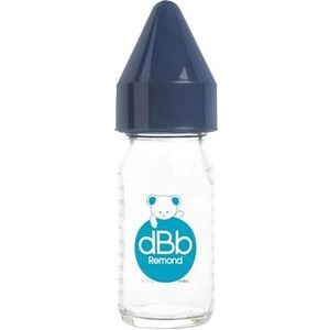 dBb Remond Sap Rubber Speen Fles in Doos, 4 oz, Donkerblauw