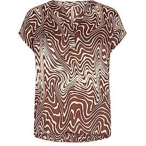 SOYACONCEPT Dames SC-Luna 1 Damesblouse, bruin, XX-Large, bruin, XXL