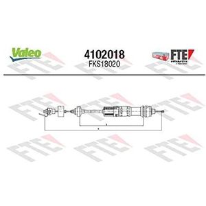 Valeo 4102018 - kabel, koppelingsbediening
