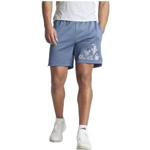 adidas Heren Workout Logo Gebreide Korte Shorts, S 7"" Zwart