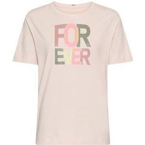 camel active - T-Shirt - Lila Roze - 100% Katoen