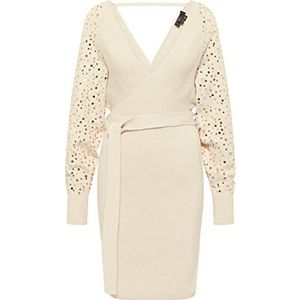 faina Gebreide jurk dames 11019352, champagne, XL/XXL