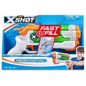 ZURU - XSHOT - Fast Fill - Micro - Water Blaster - Waterpistool - Buitenspel - Snel vullen - Trekt tot 8m - 56220-2023