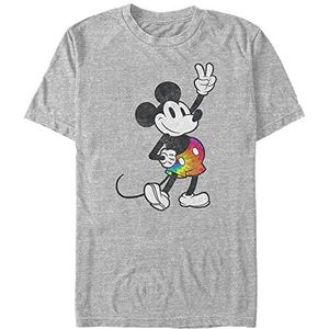 Disney Classics Mickey Classic - Tie Dye Mickey Stroked Unisex Crew neck T-Shirt Melange grey M