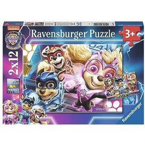 Ravensburger Kinderpuzzle 05721 - PAW Patrol: The Mighty Movie - 2x12 Teile Paw Patrol Puzzle für Kinder ab 3 Jahren