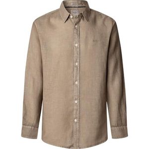 Pepe Jeans - PM308844 - Overhemd - Wit - Casual - Vlas - Lange Mouwen