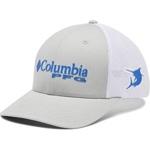 Columbia PFG Mesh Ball Cap Unisex Volwassenen, koud grijs, wit, levendig blauw, marlijn, S/M