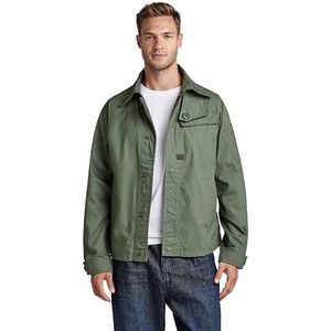 G-STAR RAW Heren High Collar Overshirt, Green (lt Hunter 9288-8165), S