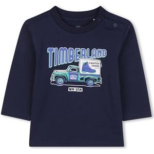 Timberland T60586 T-shirt voor babyjongens, Indigoblauw, 3 Jaren