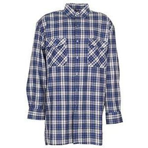 Planam Maat 37/38 flanellen herenoverhemd 2001 blauw, model 0450