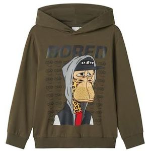 Name it kids Jongens Nkmdico Boredofd Nreg SWE Wh Bru Sky, Dusty Olive, 122-128