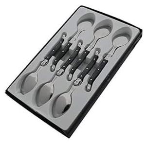 Pradel Excellence Laguiole Box van 6 koffielepels 26 x 16 x 2,5 cm grijs gemarmerd