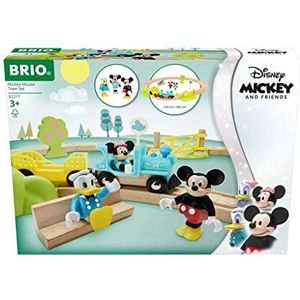 BRIO World 32277 Mickey Mouse treinset - Aanvulling op de BRIO houten treinset - Aanbevolen vanaf 3 jaar,wit
