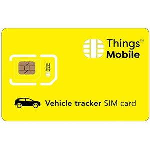 Simkaart - VEHICLE GPS Tracker - Wereldwijde Dekking - GSM / 2G / 3G / 4G Multi-Operator Netwerk - € 25 Tegoed Inbegrepen