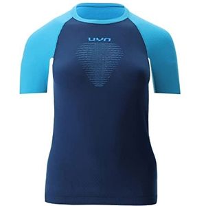 UYN Running Tempo Run OW Short_SL T-shirt voor dames, Blauw/Lichtblauw, XS