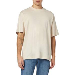 Dagi Oversized T-shirt met korte mouwen voor heren, ecru, XL