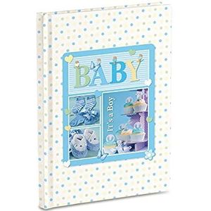 Mareli A7004C-DN dagboek voor baby's, 17 x 24 cm, lichtblauw