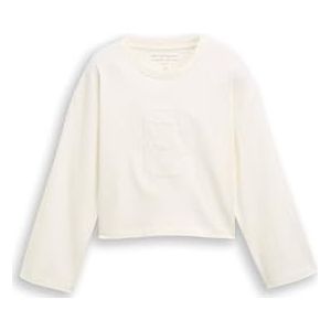TOM TAILOR T-shirt met lange mouwen voor kinderen, 12906 - Wool White, 152