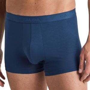 Calida Evolution boxershorts voor heren, elastische tailleband, van zijdezacht PIMA-katoen, Pottery Blue, 46-48
