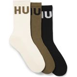 HUGO - QS ICONIC CC 1 - Vrijetijdssokken - Open Green - Set van 3 paar