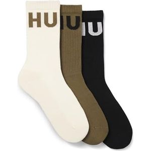 HUGO - QS ICONIC CC 1 - Vrijetijdssokken - Open Green - Set van 3 paar