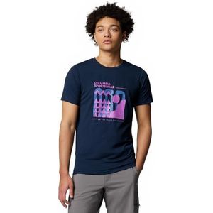 Columbia - Sun Trek - T-shirt - Blauw - Korte Mouwen - Grafische Print