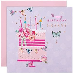 Hallmark Verjaardagskaart voor oma - Classic Cake en Kaarsen Ontwerp