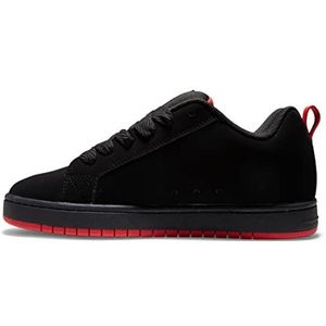 DC Shoes Court Graffik, Sneaker, Zwart/Grijs/Rood, Zwart Grijs Rood