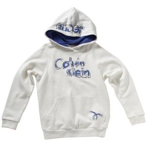 Calvin Klein Jeans Jongens sweatshirt CBQ083 U1508, wit (002), 152 cm