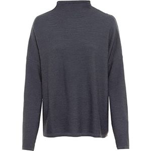 camel active Damestrui met brede colberhals, donkergrijs, XXL