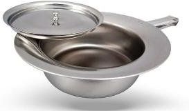 Bedpan + Deksel RVS Ø 30 cm