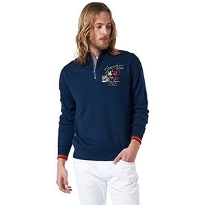 La Martina - Men's wool-blend sweater, Navy, Man, S