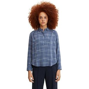 TOM TAILOR - 30305 - Blouse - Geweven Big Blue Grid Check - Viscose