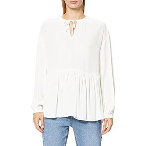 TOM TAILOR Dames Tuniek blouse met volant 1027058, 10315 - Whisper White, 34