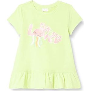 s.Oliver Junior Girls 2130570 T-shirt, korte mouwen, groen 7016, 104/110, Groen 7016, 104/110 cm