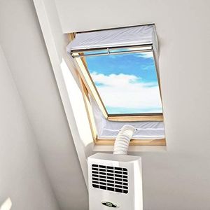 HOOMEE - Centraal Pivot Dakraam Afdichting Set - Voor Mobiele Airconditioning en Wasdrogers - Werkt met Elke Mobiele Airconditioning - Voor Raamomtrek tot 310cm
