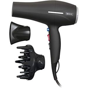 Wahl Ionic Smooth haardroger, haardrogers voor dames, Cool Shot-knop, 3 warmte- en 2 snelheidsinstellingen, sneldrogende luchtstroom, sneldrogend, reduceert statische elektriciteit, zwart