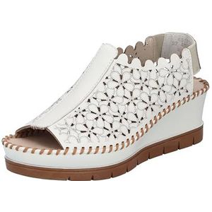 Rieker 60355 - Damessandalen - Wit - Orthopedische Slippers