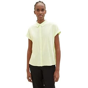 TOM TAILOR Denim Dames blouse 1035907, 31624 - Small Lime White Stripe, XXL
