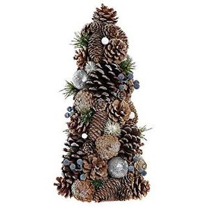 DKD Home Decor Kerstboom Ananas, PVC, 19 x 19 x 38 cm