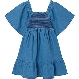 Pepe Jeans Soronaty meisjesjurk, Blauw (Bay), 10 Jaar