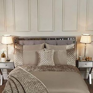 Emma Barclay Glamour - Gewatteerde Pailletten Fluwelen Dekbedovertrek in Nerts - Super Kingsize Bed